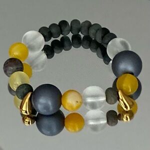 BigouX Contemporary Natural Agate Bracelet